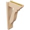 Ekena Millwork 5 1/2-in W x 14-in D x 26-in H Funston Slat Rough Cedar Woodgrain TimberThane Outlooker, Primed Tan OUTUR055X14X26FST24RCPR - alternate 4
